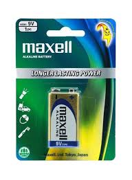 MAXCELL 9V ALKALINE BATTERY 