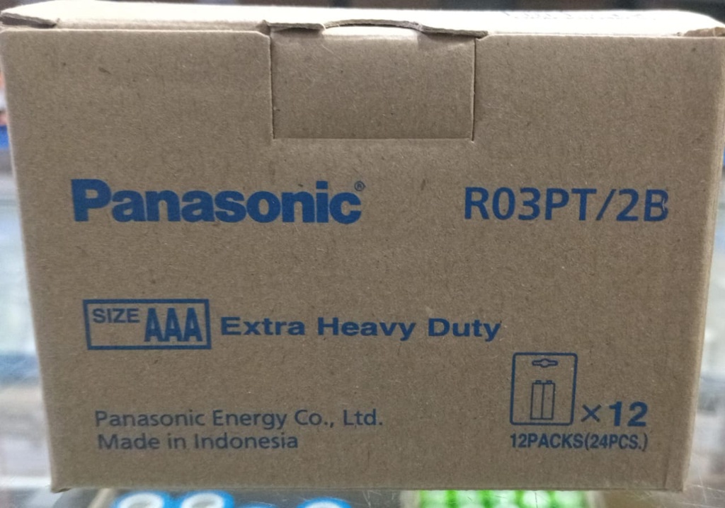 PANASONIC BAT AAA BLUE 12X2 CARD