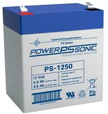 POWER SONIC RECHARGABLE BATTERY 12V 5A