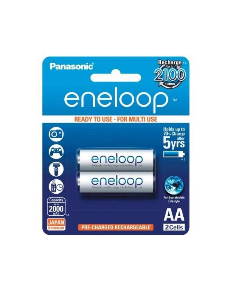 PANASONIC RECHARGEABLE ENELOOP AA 2000MAH BATTERY